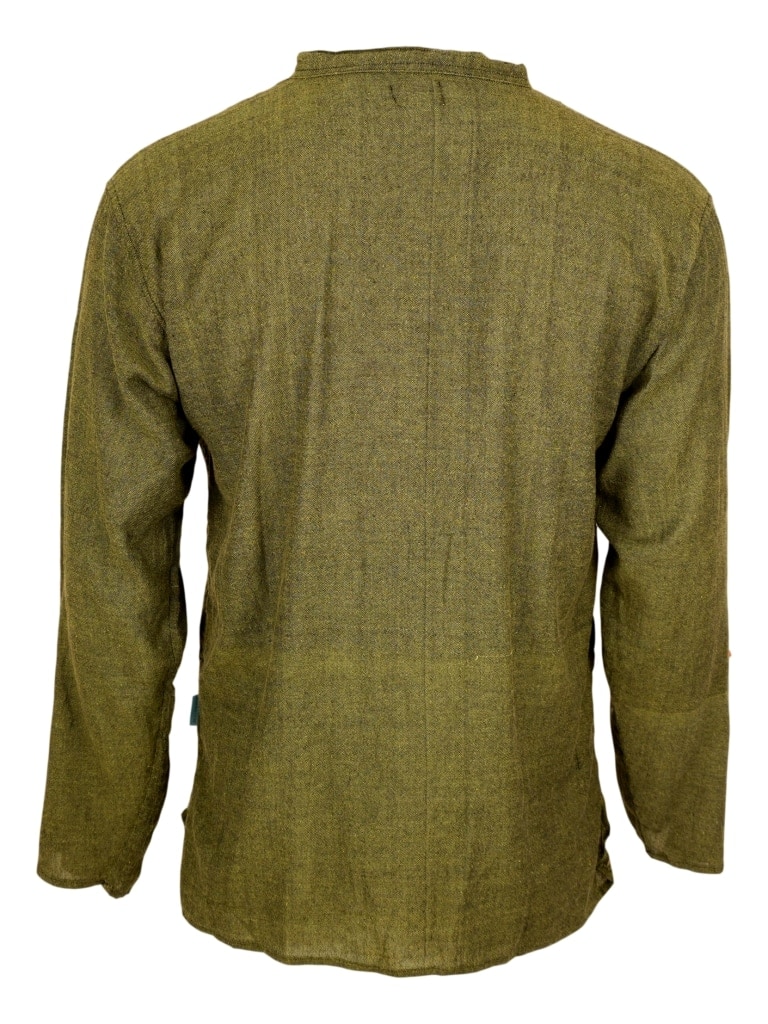 Long Sleeve Summer Shirt Army Green | Karma Gear