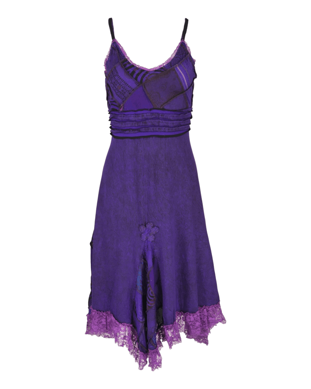 Patchwork Lace Flared Dress | Karma Gear