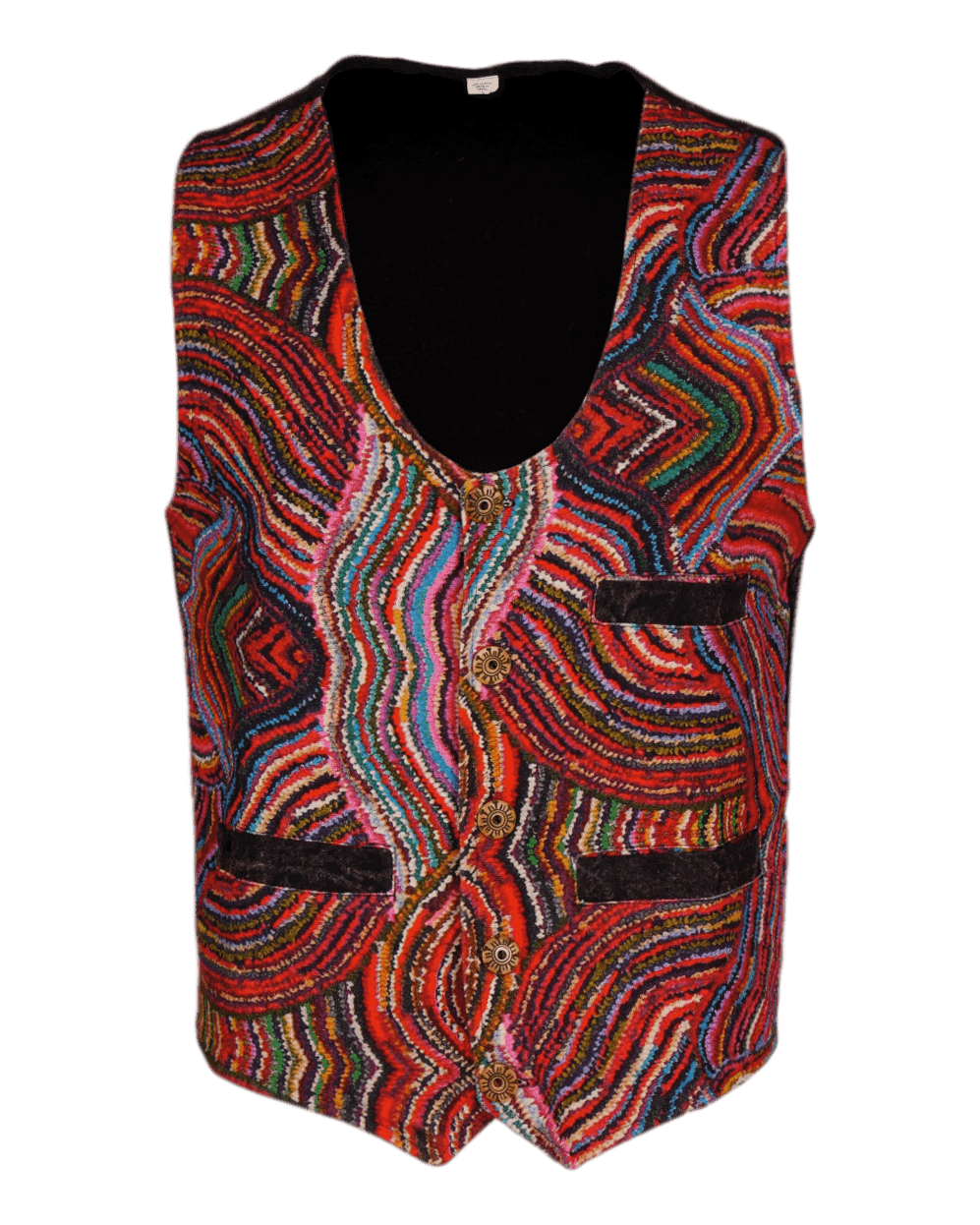 Colourful Printed Waistcoat | Karma Gear | Handmade | Fair Trade | Vegan